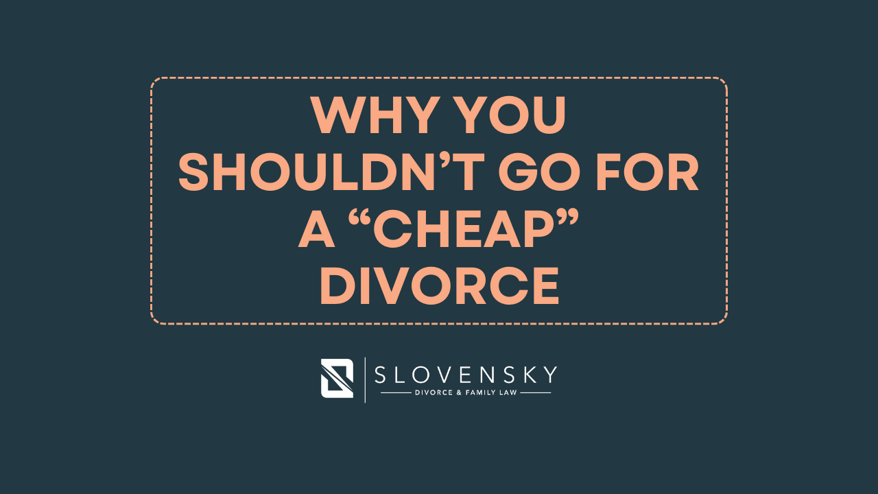 why you shouldnt go for a cheap divorce