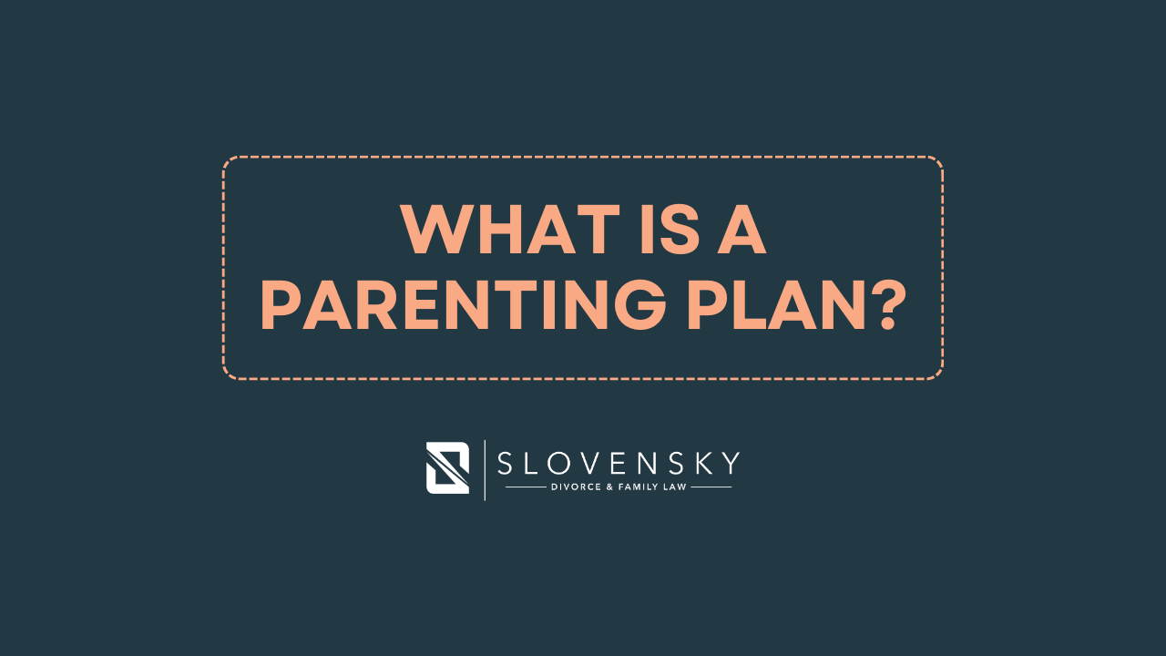 what is a parenting plan